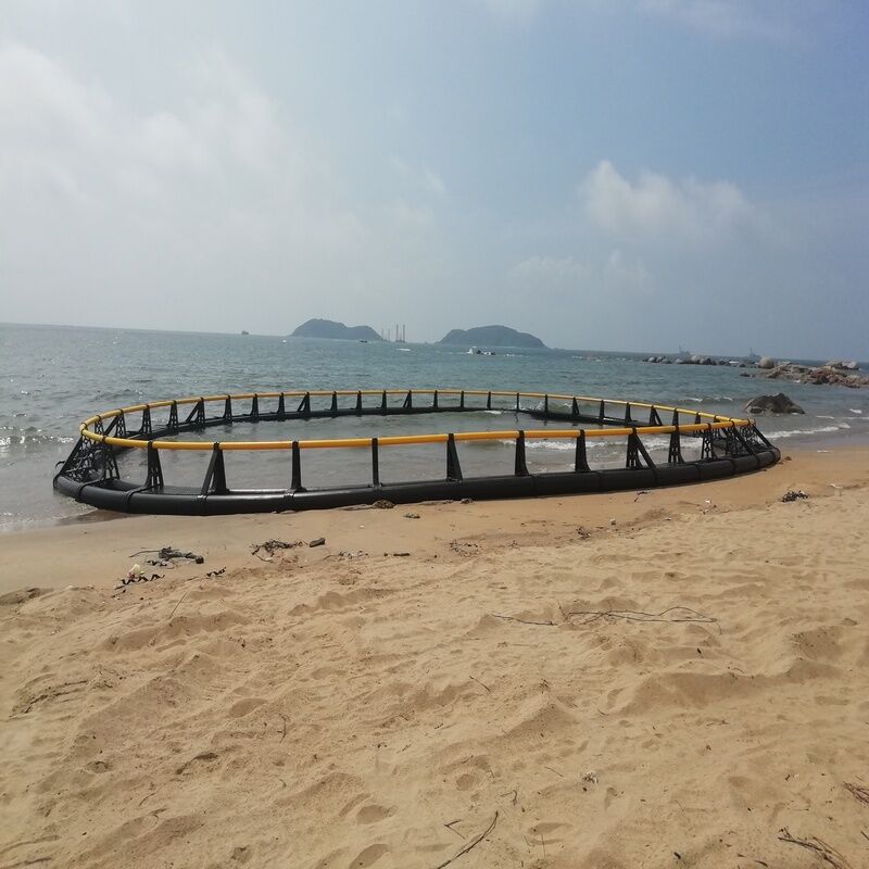 Heavy Duty Round Fish Breeding Cage Large Scale Commercial Aquaculture Cage Anti-Aging HDPE Net Cage for Freshwater Fish Farming