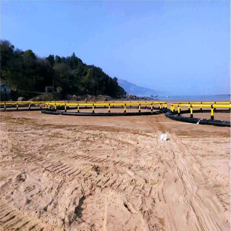 Round HDPE Floating Fish Cage Anti Aging Commercial Aquaculture Net Cage for Freshwater Tilapia High Density Breeding