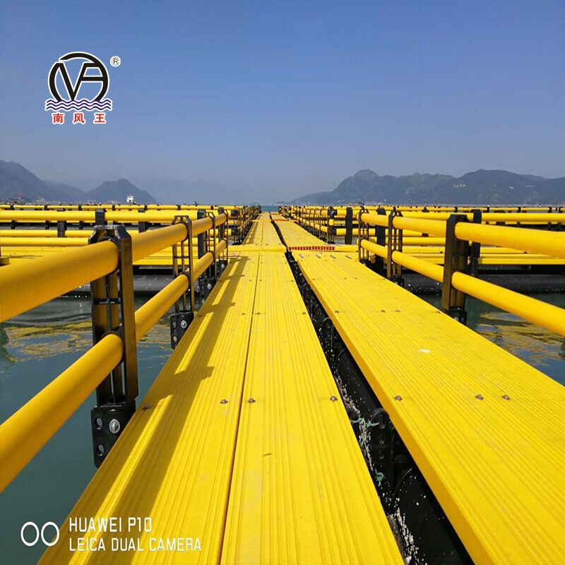 Custom Leisure Floating Fish Cage | Walkway Equipped Water Fishing Platform