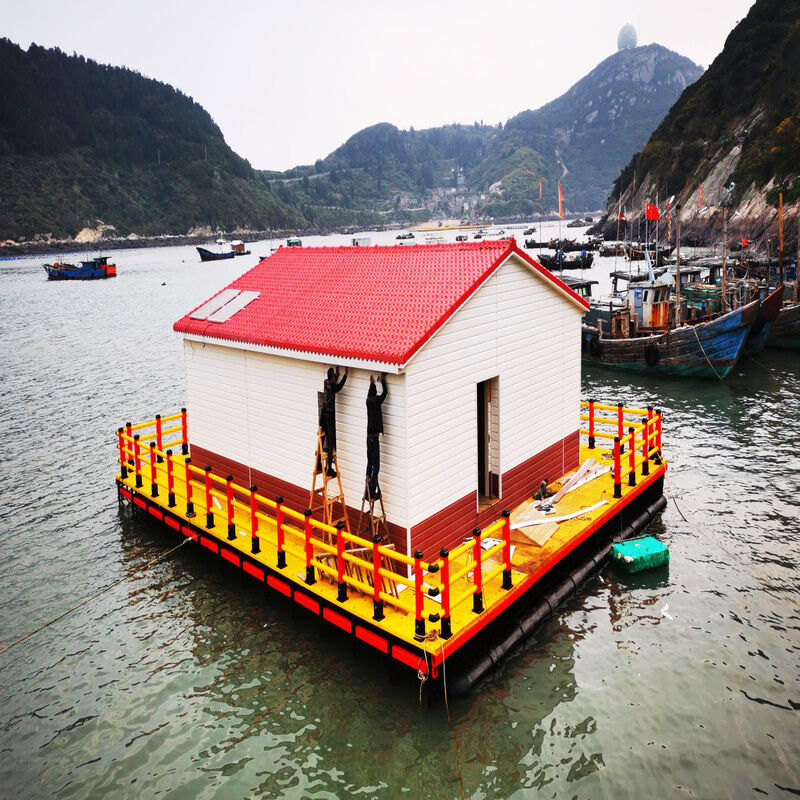 Floating Water Leisure Platform Scenic Water View Floating Deck