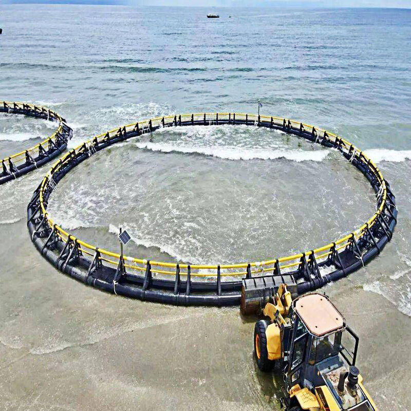 Integrated Round Fish Cage with Platform for Aqua Tourism Fishing