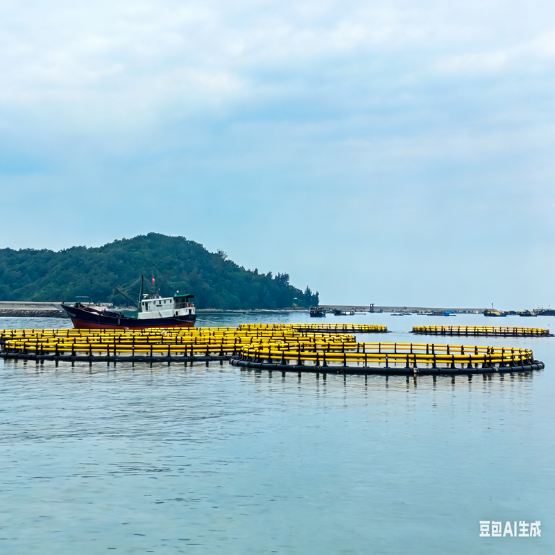 Large Capacity Deep Water Circular Fish Cage with Tall Net Body for High-yield Farming