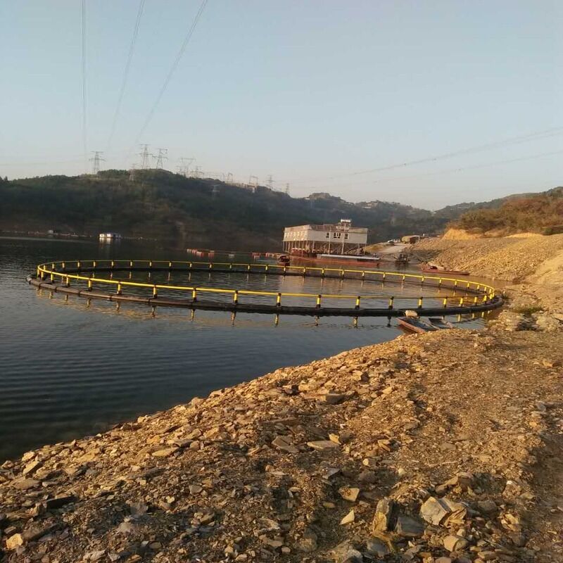 Large-Volume HDPE Circular Fish Cage, Standard Equipment for Commercial Marine Fish Farm