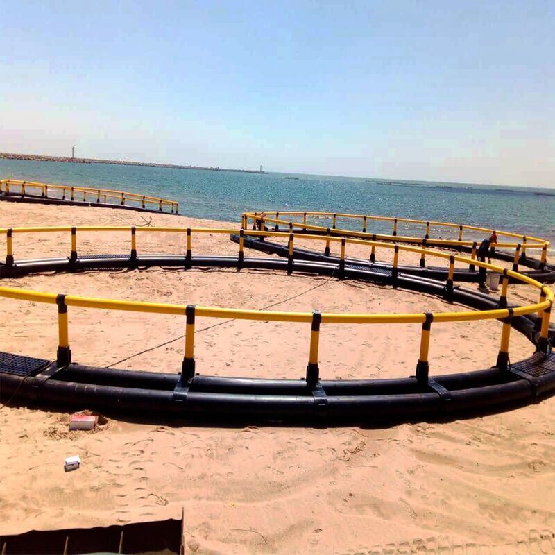 Typhoon-Resistant HDPE Cages | Extra-Thick Frame + Heavy Mooring | Withstands Level-12 Storms