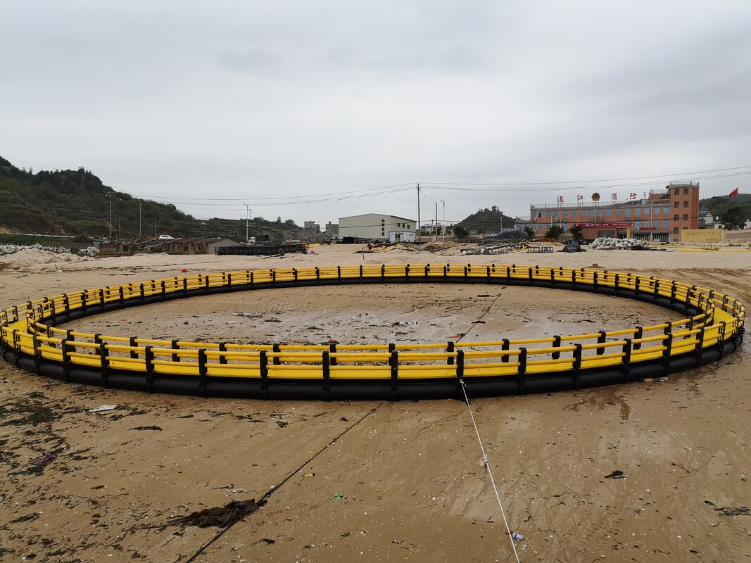 HDPE floating fish cage is designed for aquaculture and recreational fishing