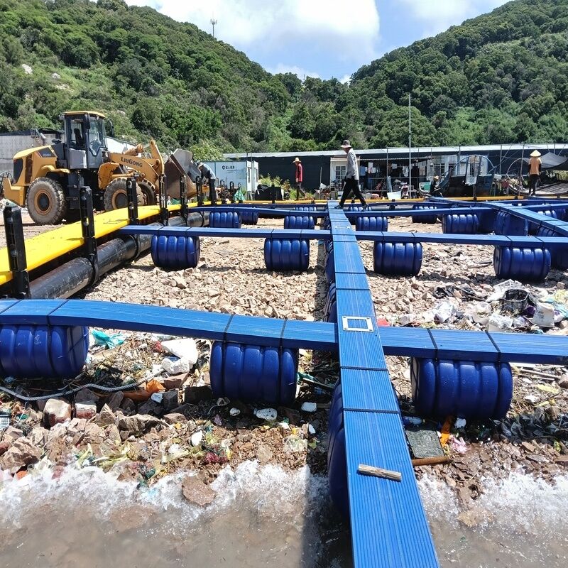Shock Resistant HDPE Floating Fish Culture Raft for Freshwater Lake Farming