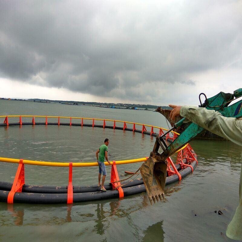 80m Circumference HDPE Circular Fish Cage for Marine Fish & Shrimp Farming