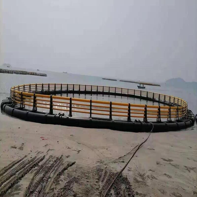 Custom HDPE Circular Floating Fish Cage Frame for Offshore Aquaculture