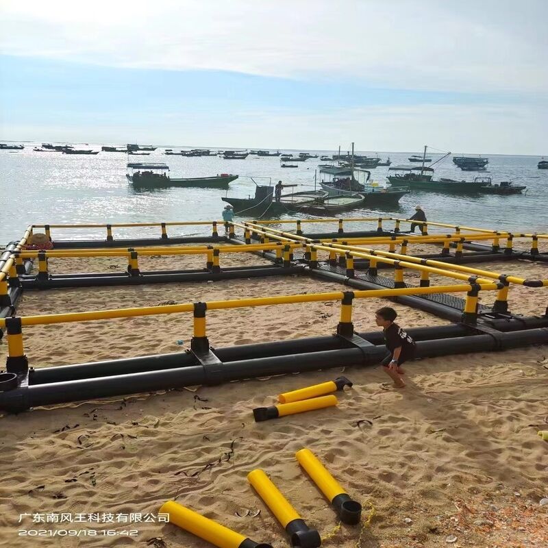 Eco-friendly HDPE Fish Cage Non-pollution Easy-clean Marine Aquaculture System