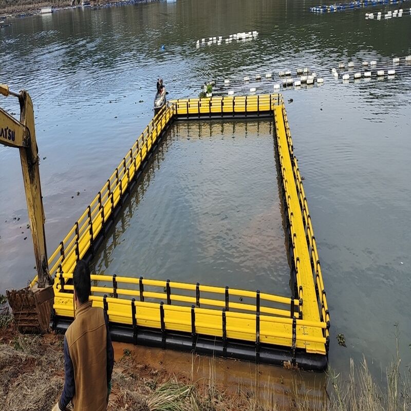 Modular Assembled HDPE Fish Cage, Easy Disassembly, Tilapia & Catfish Farming Cage Export To African Lakes