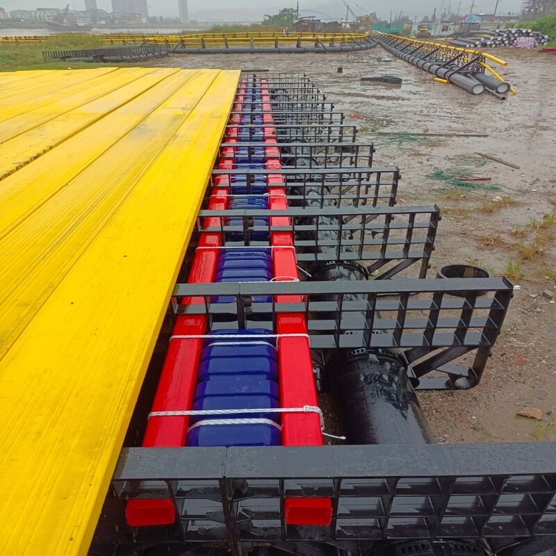 Custom Size HDPE Floating Leisure Platform & Fish Cage 2‑in‑1, Marine Sightseeing, Fishing & Aquaculture Platform
