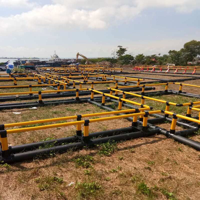 Square Leisure HDPE Fish Cage, Floating Aquaculture Platform, Custom Sizes