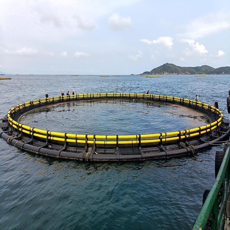 Custom Circumference HDPE Circular Deep‑Sea Cage, Industrial Aquaculture Equipment