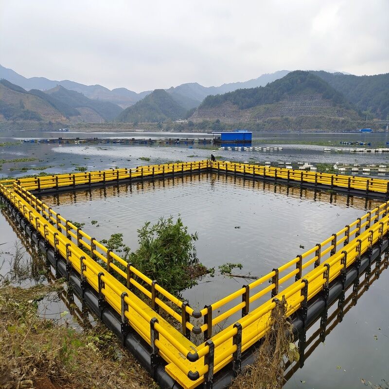 Integrated Platform of Floating Walkway and HDPE Fish Culture Cage