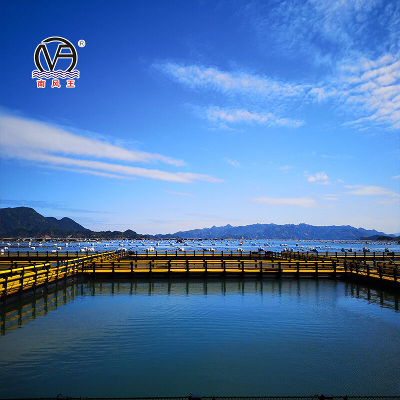 HDPE Circular Floating Fish Cage, Marine Fish Aquaculture Cage with Floating Walkway