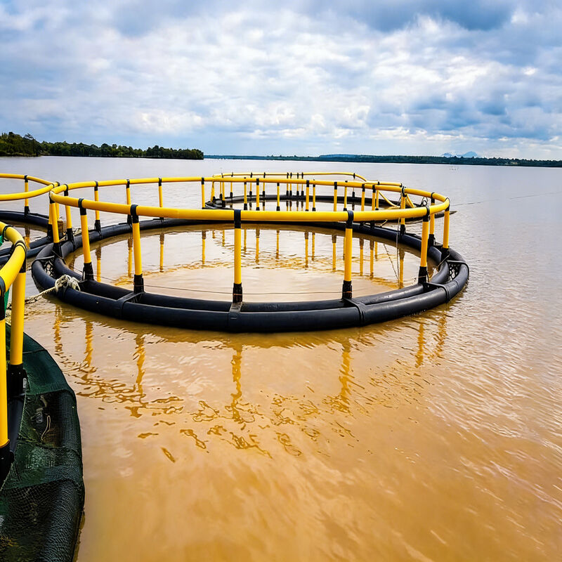 HDPE Circular Deep Water Fish Cage, Anti-Typhoon Floating Aquaculture Cage for Offshore Farming