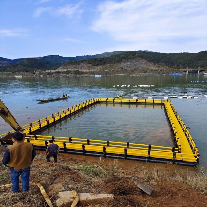 Fish Cage With Anti-Fouling Coated Netting, Reduce Marine Growth & Cleaning Frequency