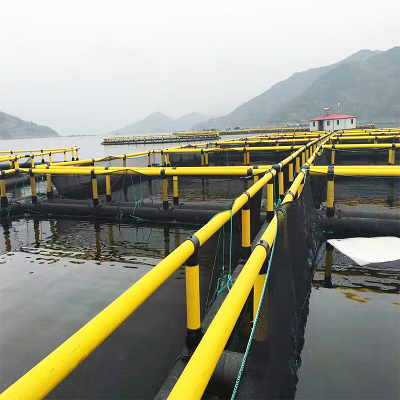Fish Cage With Anti-Fouling Coated Netting, Reduce Marine Growth & Cleaning Frequency