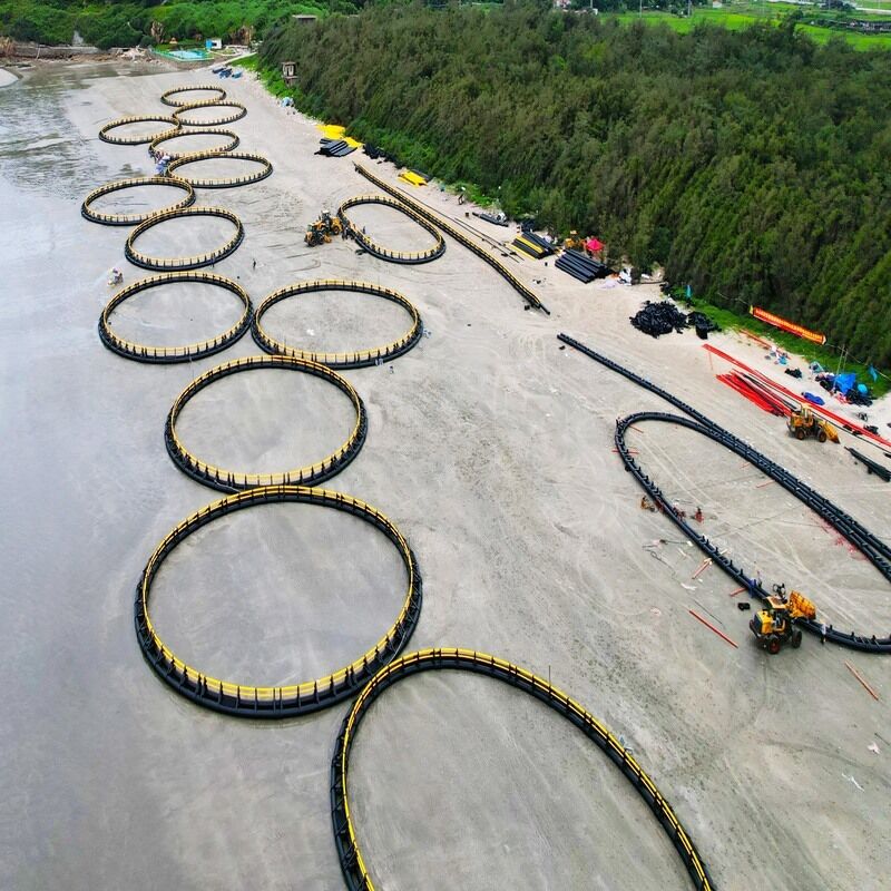 Gravity Deep Offshore Aquaculture Cage, Large Volume Facility for High-Density Fish Farming