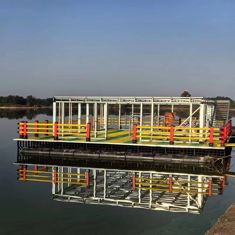 Custom Floating Platform & Fish Cage Integrated System HDPE Offshore Aquaculture Culture Equipment