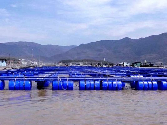 Harga yang bagus HDPE Pipe Akuakultur Kandang Ikan Terapung Bucket Panel Kandang Untuk Waduk Danau Inshore on line