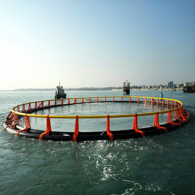 HDPE Fish Cage Floating Platform Integrated Molding Seamless Frame Anti Aging Impact Resistant For Offshore Breeding