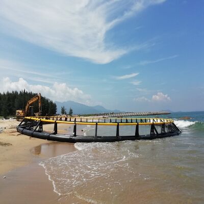 Heavy Duty Round Fish Breeding Cage Large Scale Commercial Aquaculture Cage Anti-Aging HDPE Net Cage for Freshwater Fish Farming