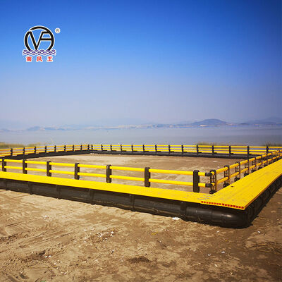 Custom Leisure Floating Fish Cage | Walkway Equipped Water Fishing Platform