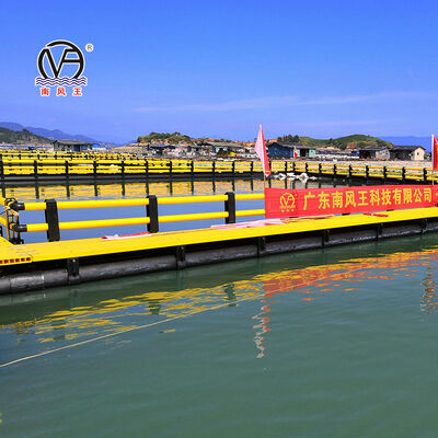 UV-Stabilized HDPE Floating Fish Cage with Corrosion Resistant Frame and Customizable Size for Aquaculture