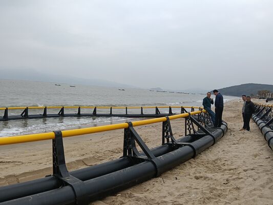 Weak wooden rafts can't resist lake currents, poor water flow slows fish growth & limits stocking volume. Our HDPE fish cage delivers strong buoyancy and higher stocking density