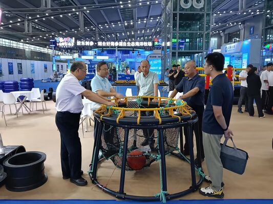 Optimized double pipe PE fish cage enables high-density tilapia farming with safe stocking density of 30kg/m³
